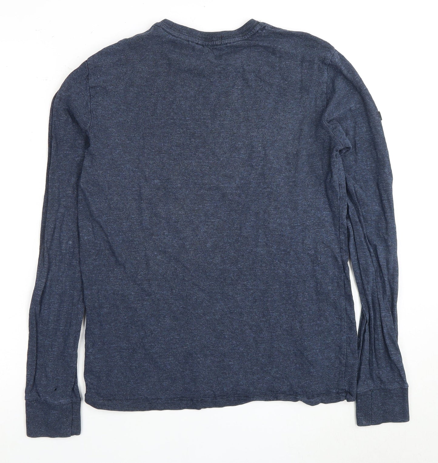 Superdry Men's Blue Cotton Graphic Print T-Shirt M