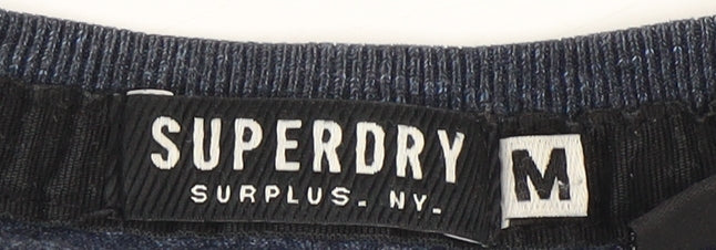 Superdry Men's Blue Cotton Graphic Print T-Shirt M