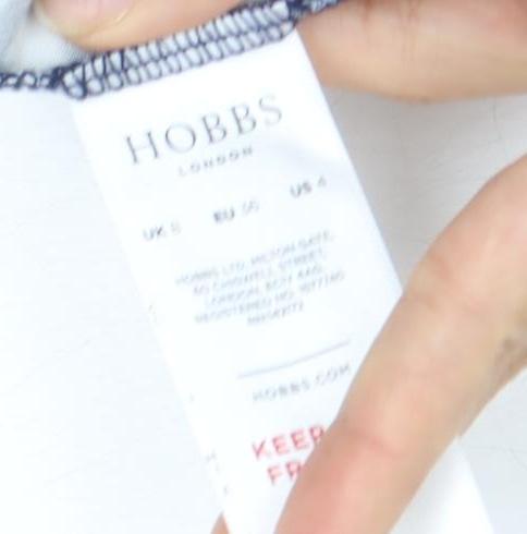 Hobbs Women's Blue Polka Dot Shift Dress, Size 10