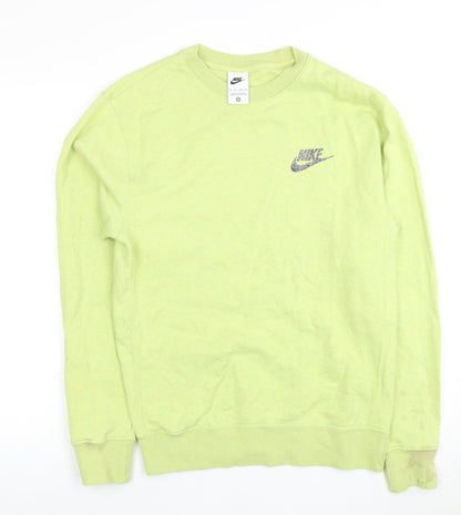 Mens UK Size XS Nike Green Pullover Sweatshirt