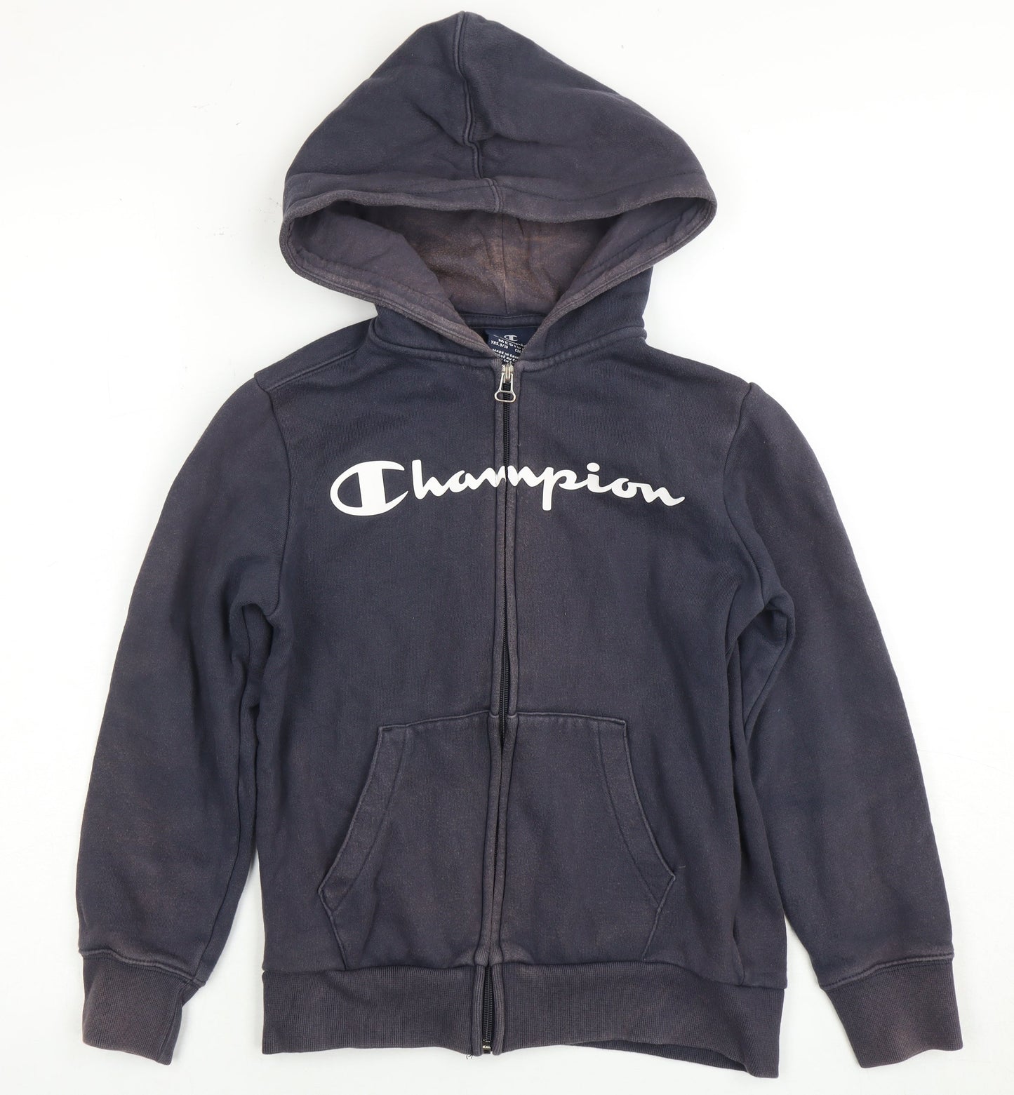 Champion Boys Full Zip Hoodie, Blue, Size 9-10