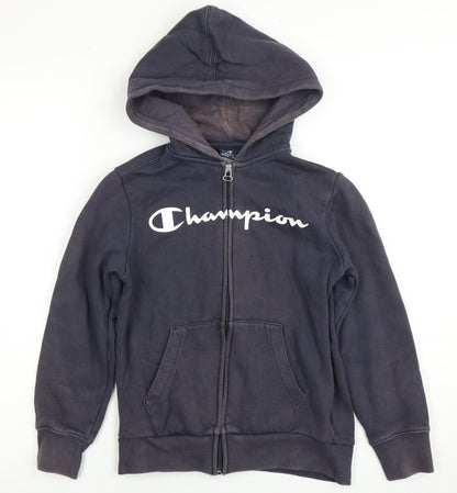 Champion Boys Full Zip Hoodie, Blue, Size 9-10
