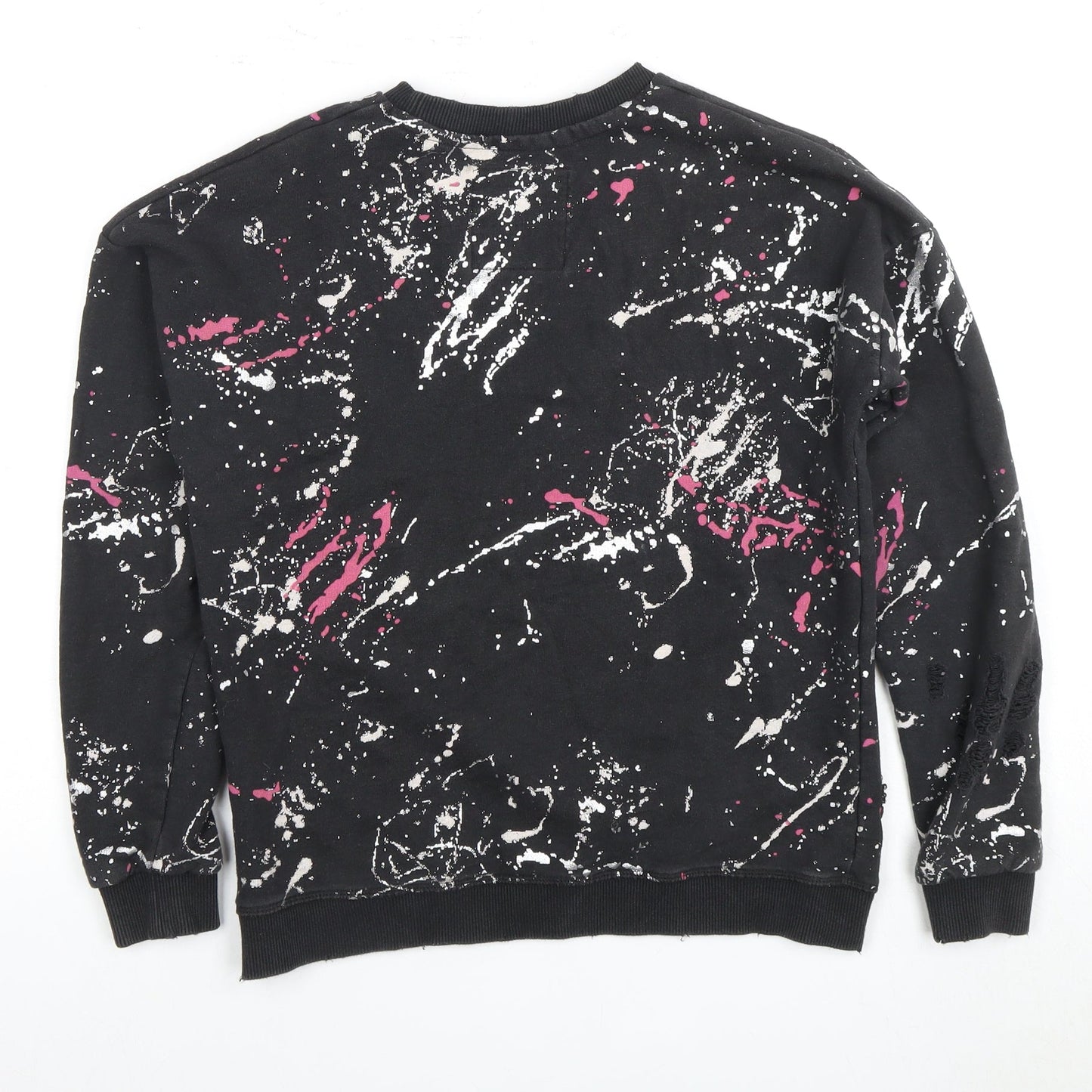 Superdry Women's Black Graphic Pullover Sweatshirt S