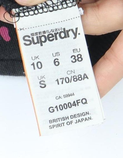 Superdry Women's Black Graphic Pullover Sweatshirt S