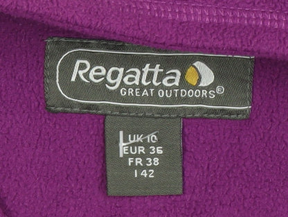 Regatta Women's Purple Fleece Pullover, Size 8, Casual