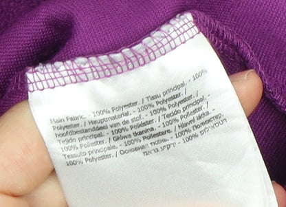 Regatta Women's Purple Fleece Pullover, Size 8, Casual