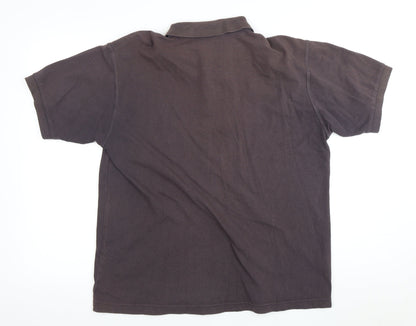 Fred Perry Men's Brown Polo L Short Sleeve