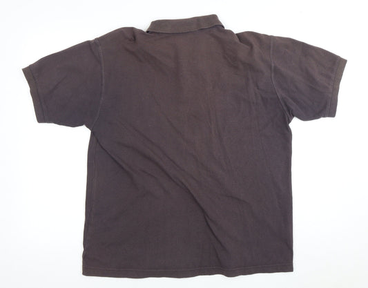 Fred Perry Men's Brown Polo L Short Sleeve