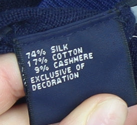 Tommy Hilfiger Men's Blue V-Neck Pullover Jumper M