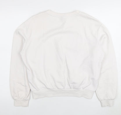 H&M Women’s White NASA Sweatshirt Pullover Size 12