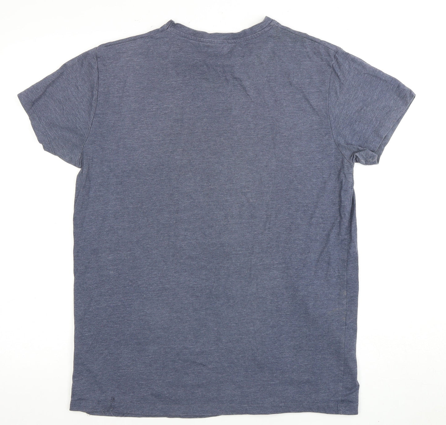 Marvel Men's Blue Captain America T-Shirt, Size L