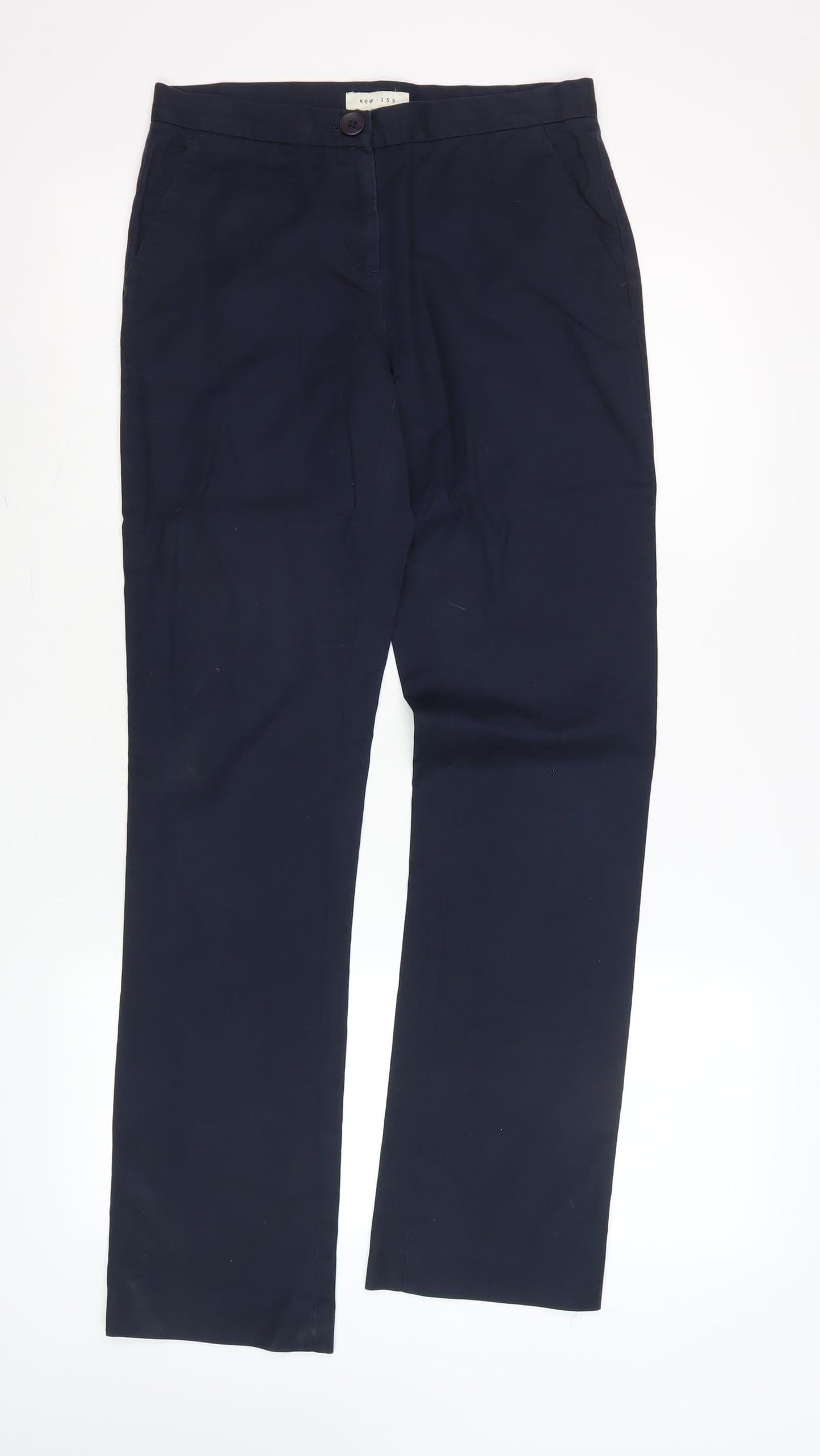 Kew 159 Women's Black Straight Trousers Size 8