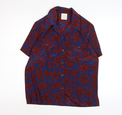 Eastex Women's Blue Floral Blouse UK 10