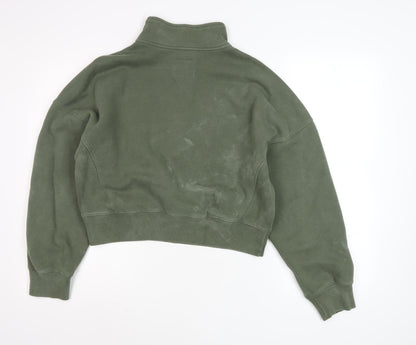 Abercrombie & Fitch Green XS Pullover Sweatshirt Women