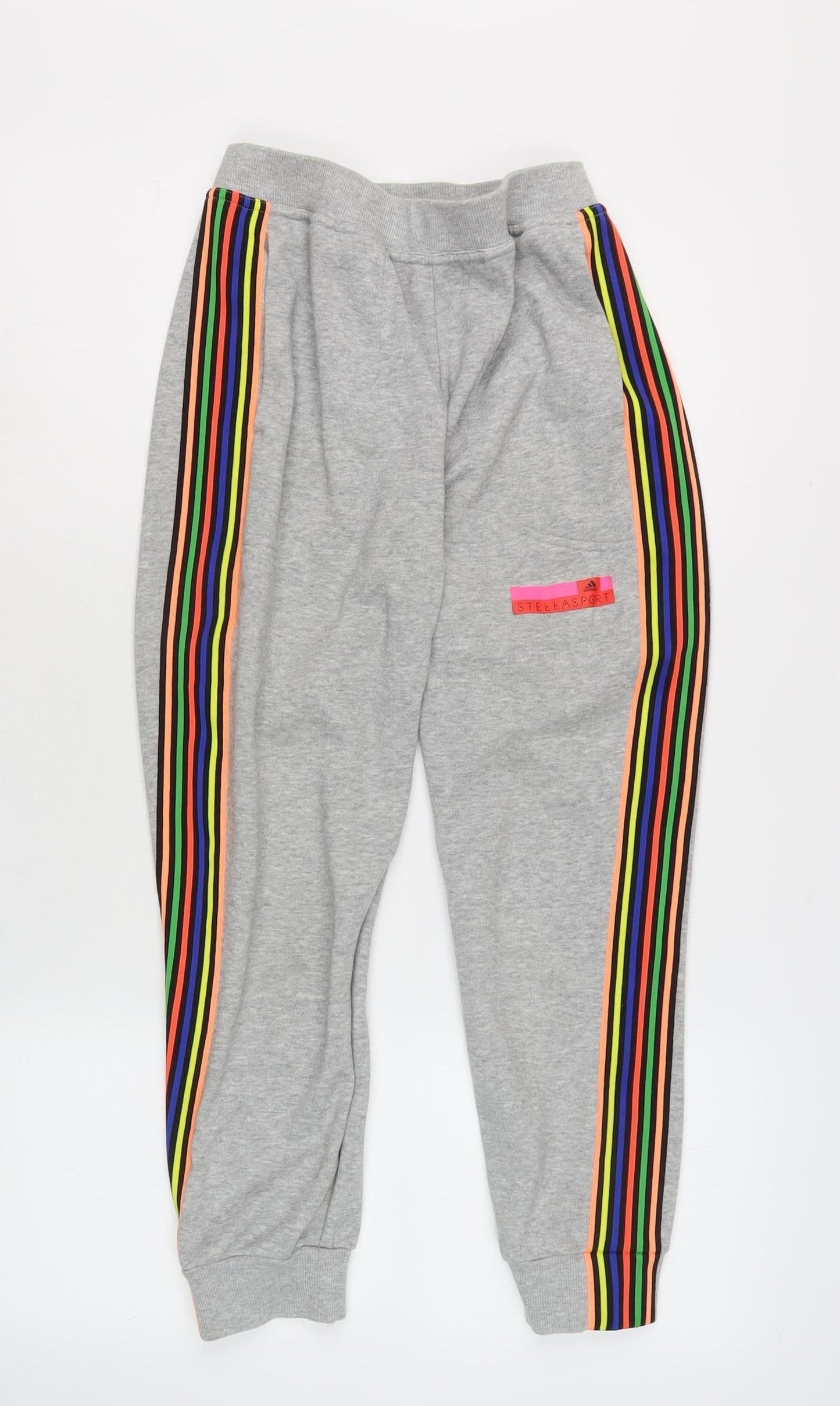 Adidas Girls Grey Jogger Trousers XS