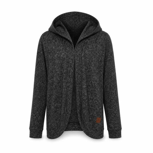 Abercrombie & Fitch Kids Girls Black Hooded Cardigan 11-12 Years