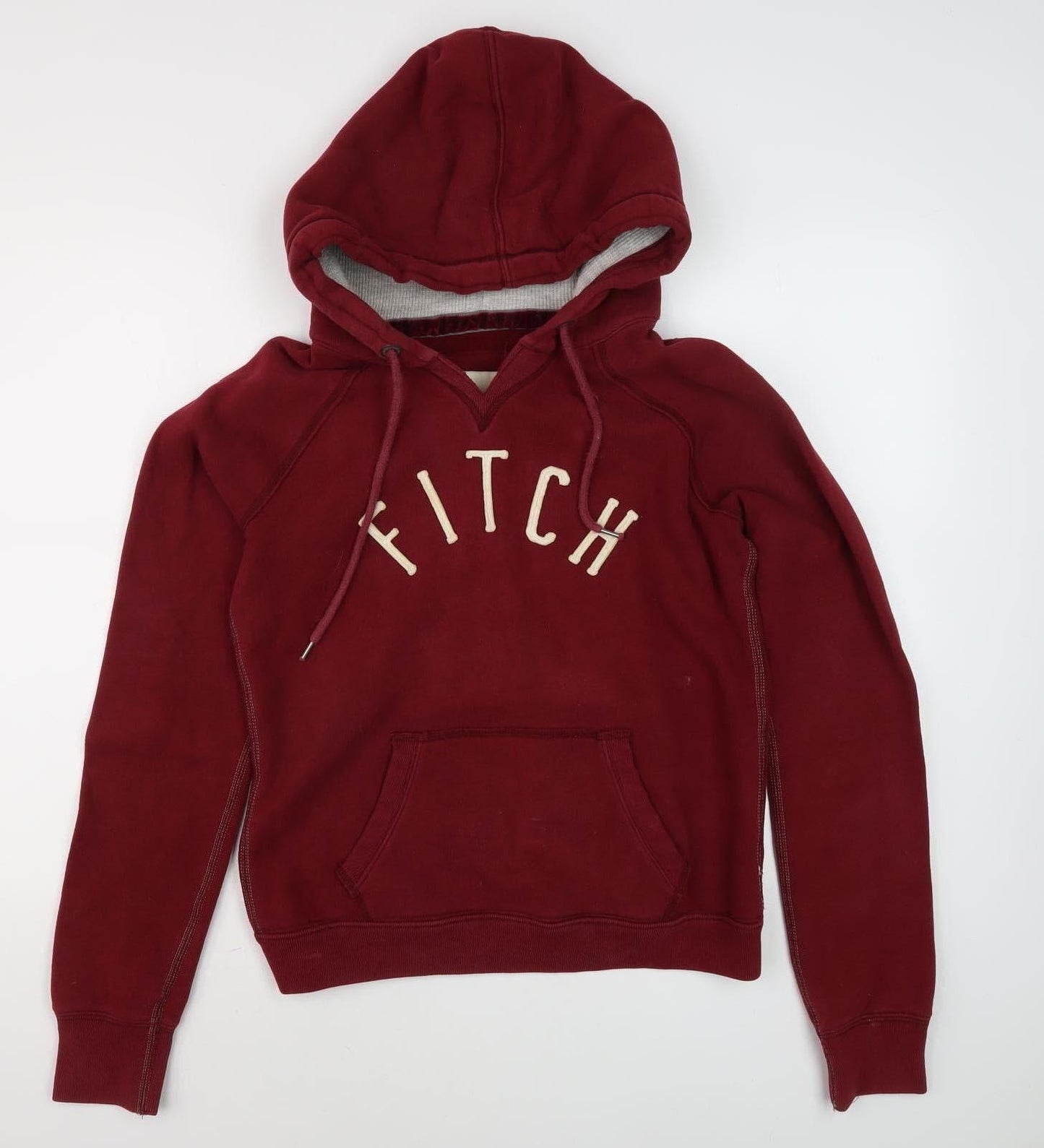 Abercrombie & Fitch Women's Red Hoodie - Size L