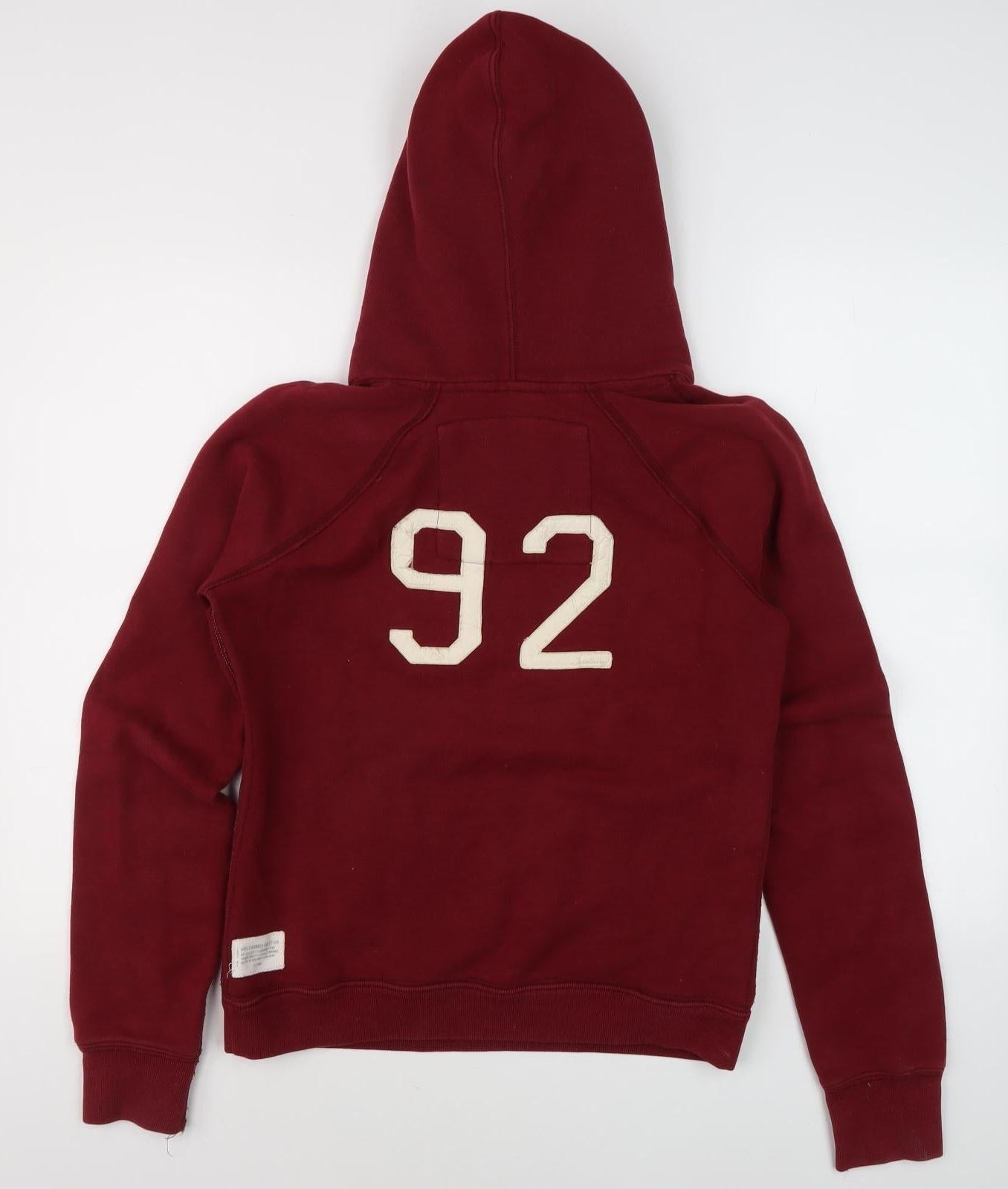 Abercrombie & Fitch Women's Red Hoodie - Size L