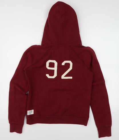 Abercrombie & Fitch Women's Red Hoodie - Size L