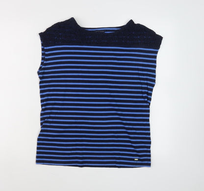 Womens UK Size XS Tommy Hilfiger Blue Basic T-Shirt