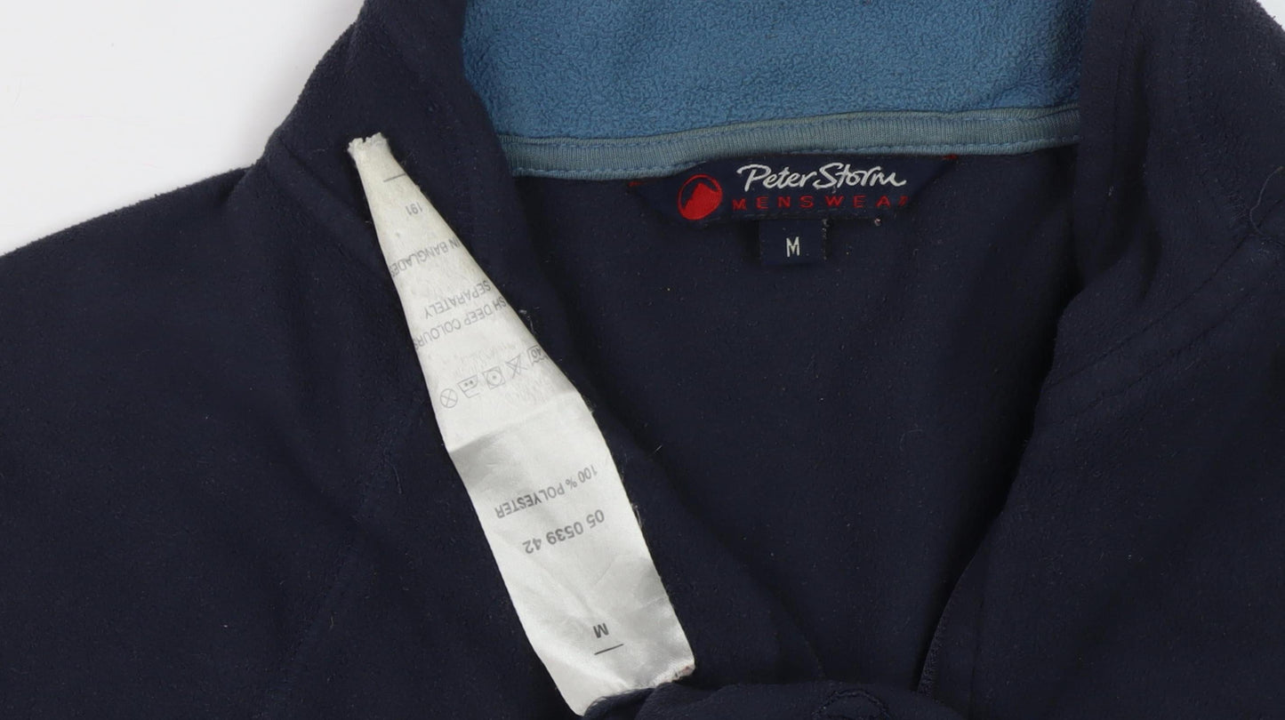 Mens UK Size M Peter Storm Blue Pullover Sweatshirt