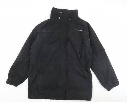 Mens UK Size L Trespass Black Parka Coat