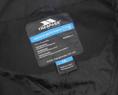 Mens UK Size L Trespass Black Parka Coat