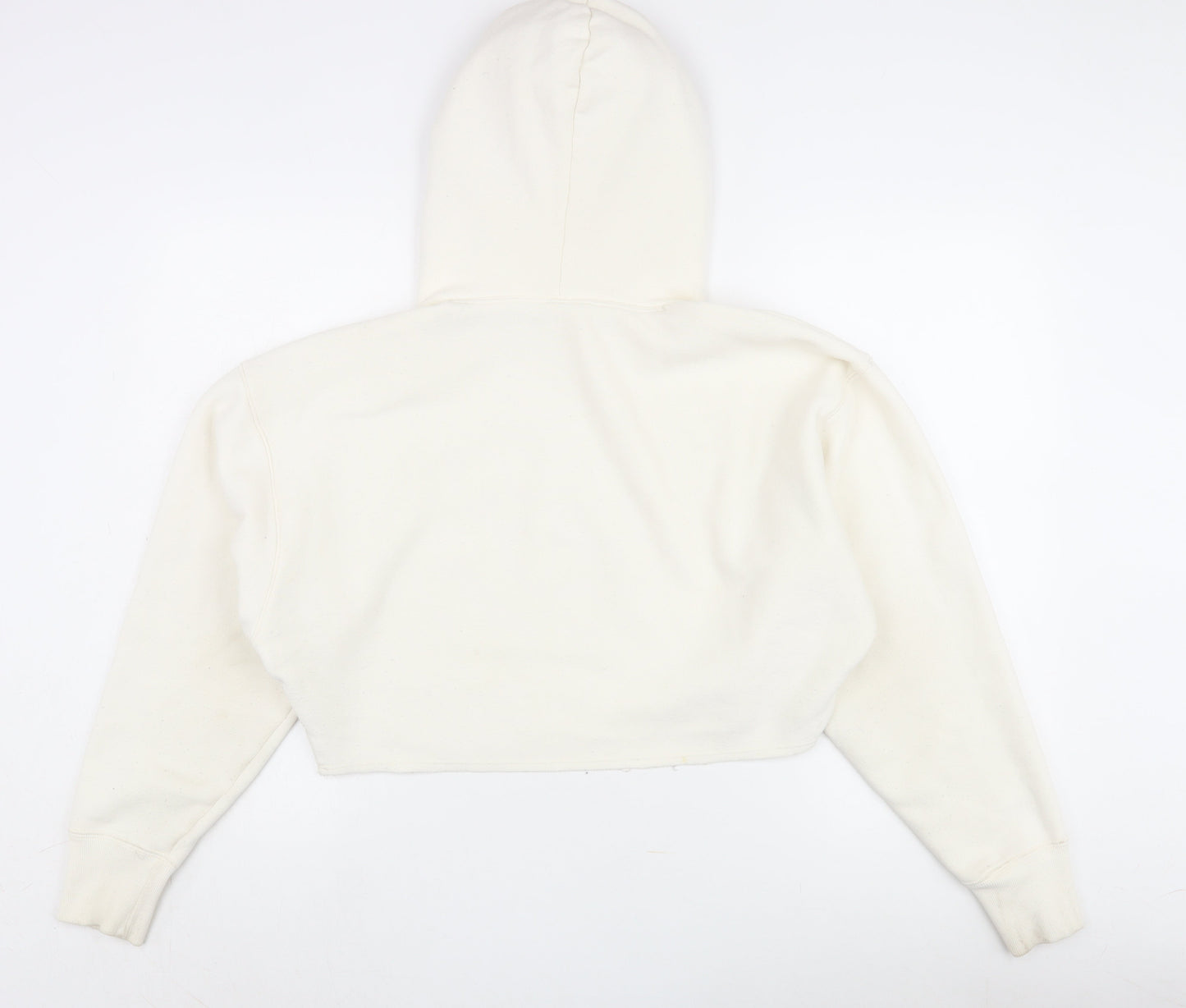 Champion Women's Ivory Hoodie Small, Logo Accent