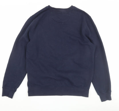Mens UK Size M DKNY Blue Pullover Sweatshirt