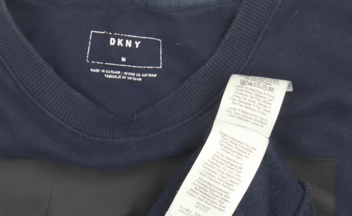 Mens UK Size M DKNY Blue Pullover Sweatshirt