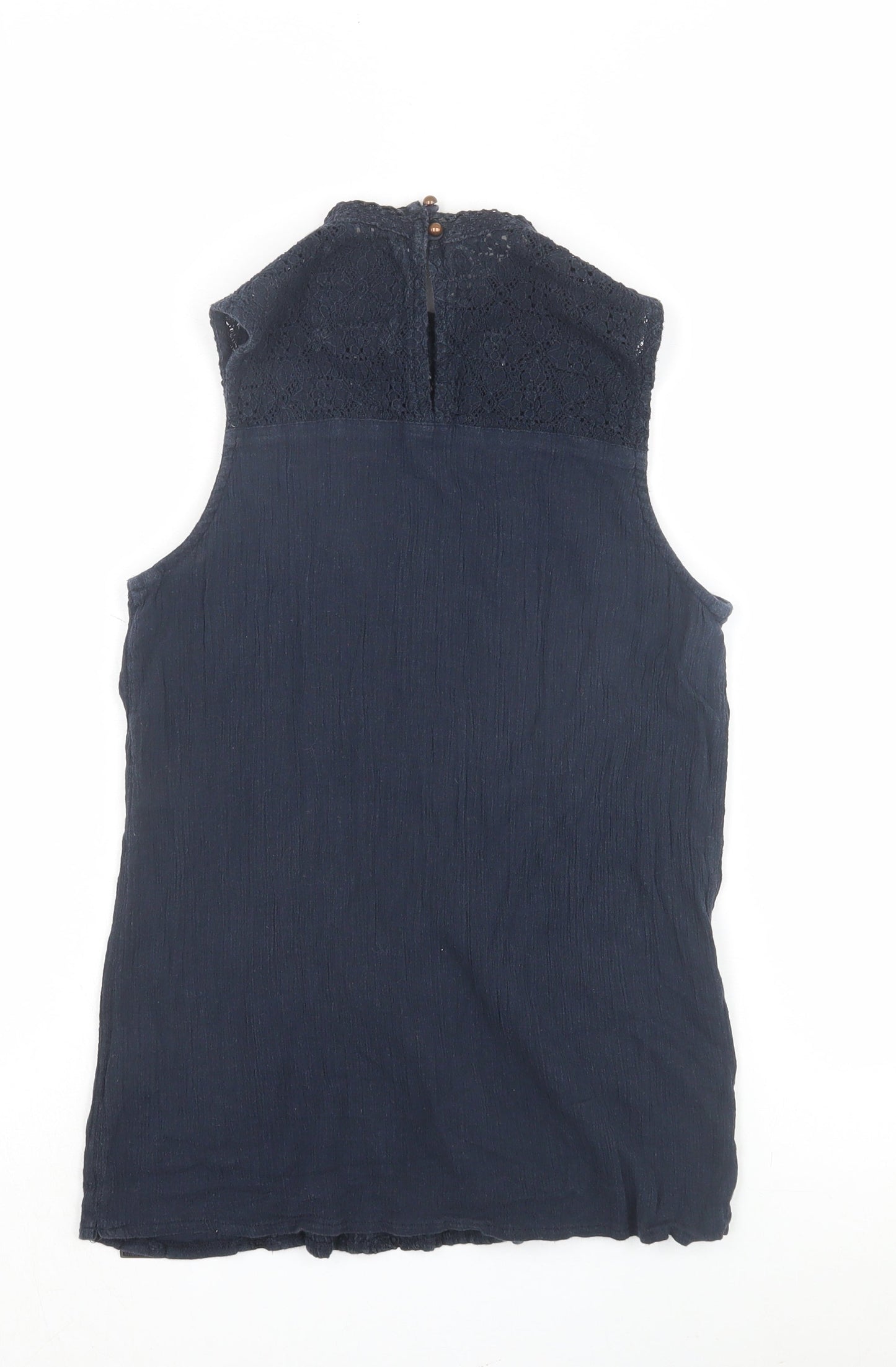 Womens UK Size S Superdry Navy Basic Tank