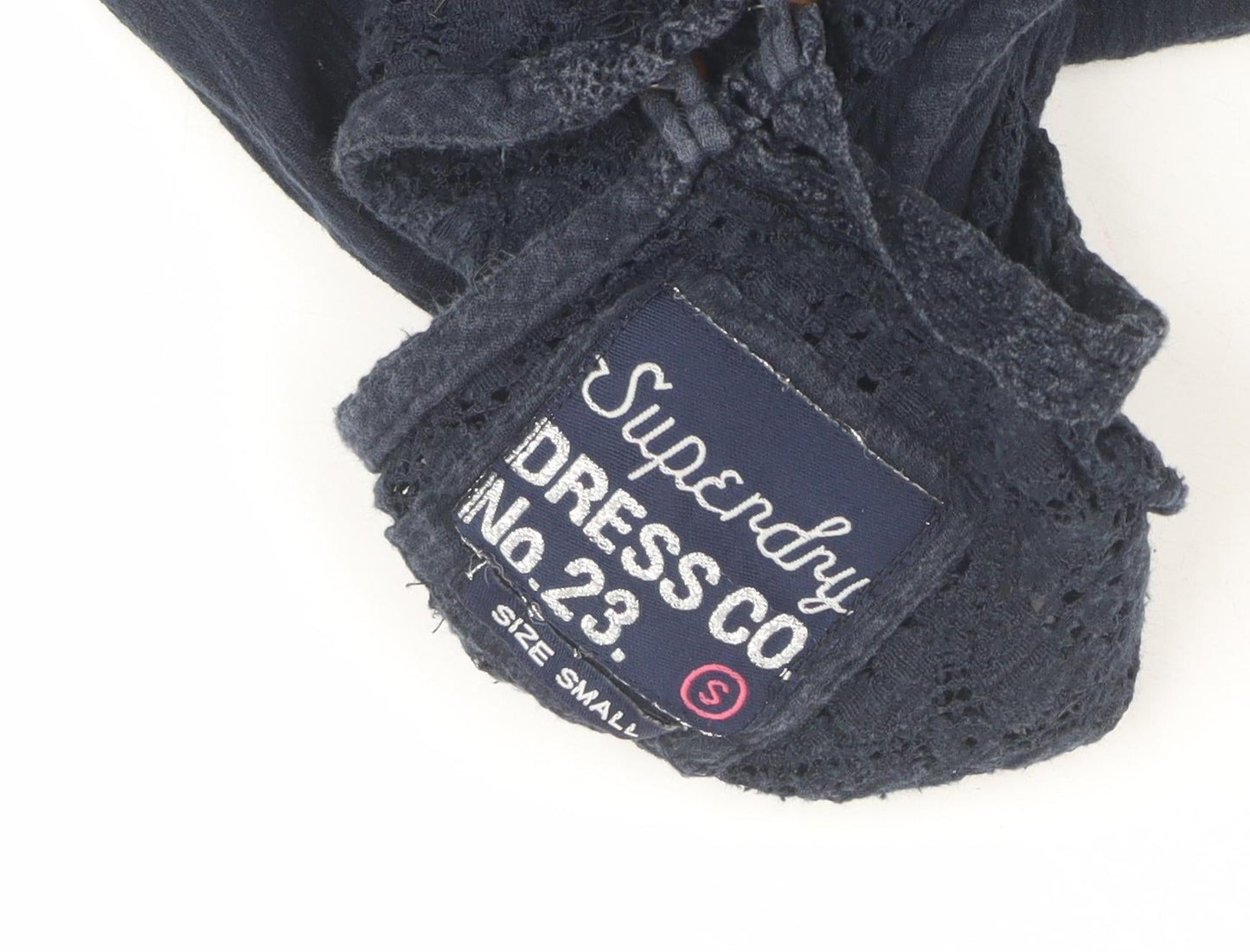 Womens UK Size S Superdry Navy Basic Tank