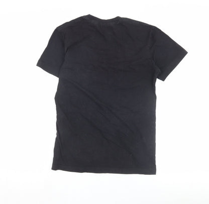 NICCE London Boys Black XS Logo T-Shirt, Casual Chic