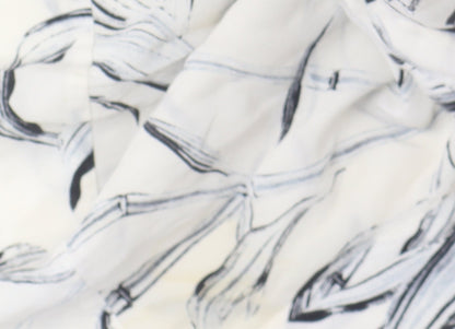 AllSaints Women's Black and White Shirt Dress Size 8