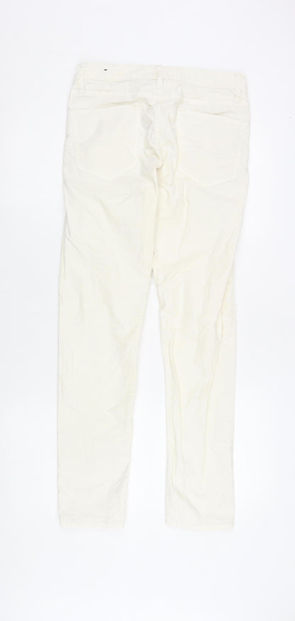 Mens UK Size M Superdry Slim Fit Slim Ivory Jeans