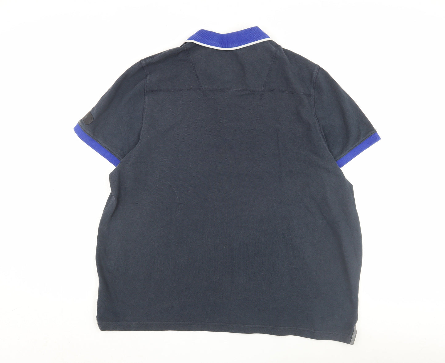 DKNY Jeans Men's Blue Polo Shirt 2XL Short Sleeve