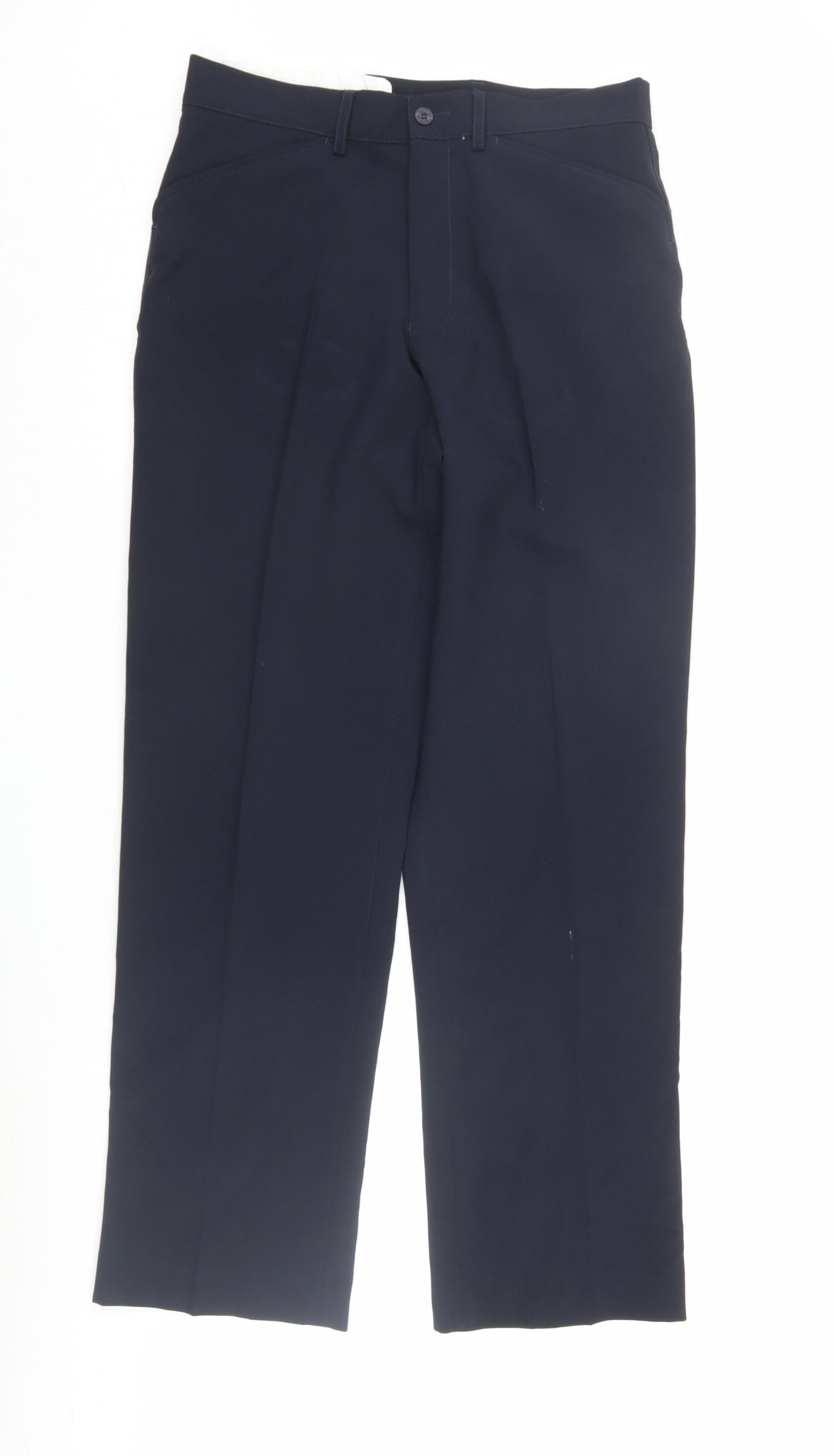 Farah Men's Blue Pleated Trousers Size 32