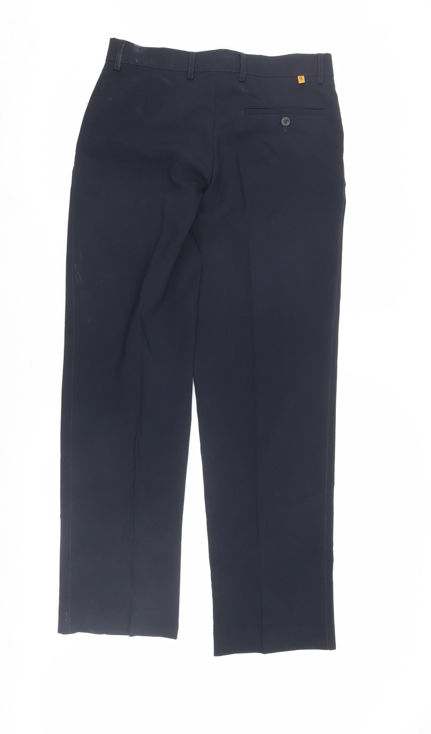 Farah Men's Blue Pleated Trousers Size 32