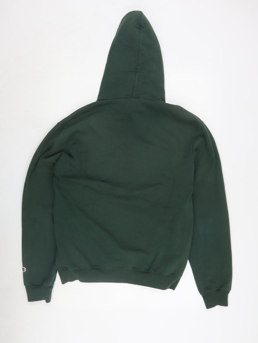 Mens UK Size M Champion Green Pullover Hoodie