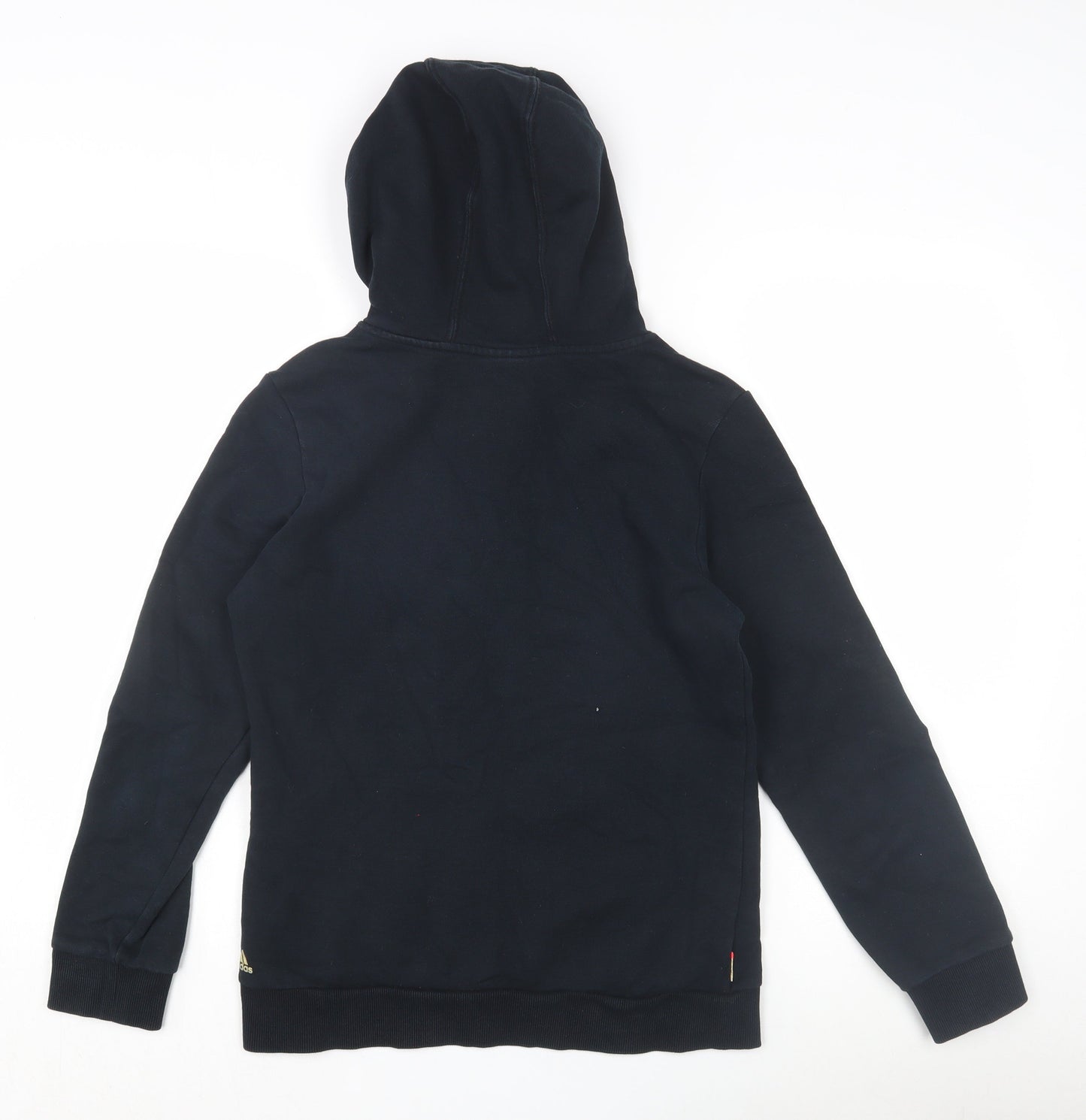 Adidas Unisex Kids Black Pullover Hoodie Size 11-12 Years