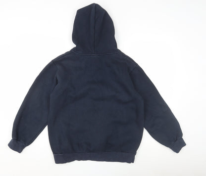 DOS Men's Blue University Graphic Hoodie Size S