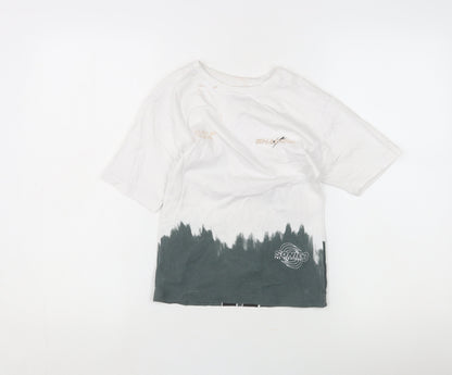 George Boys White Shadow T-Shirt 5-6 Years Graphic Print