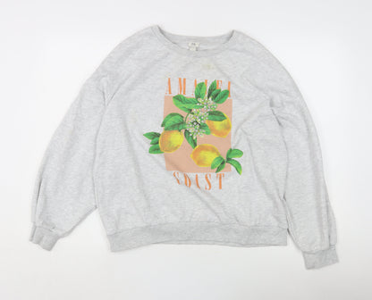 River Island Grey Women's Pullover Sweatshirt M