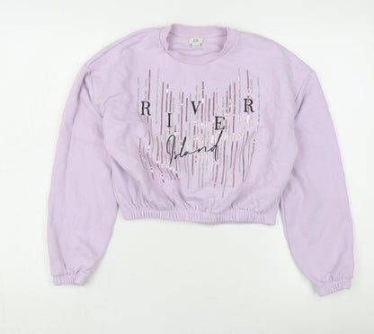 River Island Teens Purple Pullover Sweatshirt