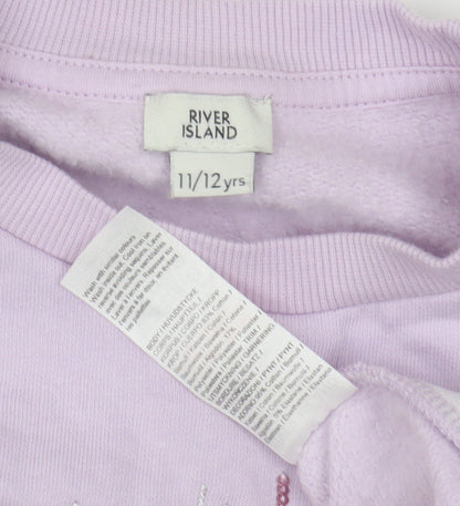 River Island Teens Purple Pullover Sweatshirt