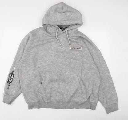 Mens UK Size S Couture Grey Pullover Hoodie