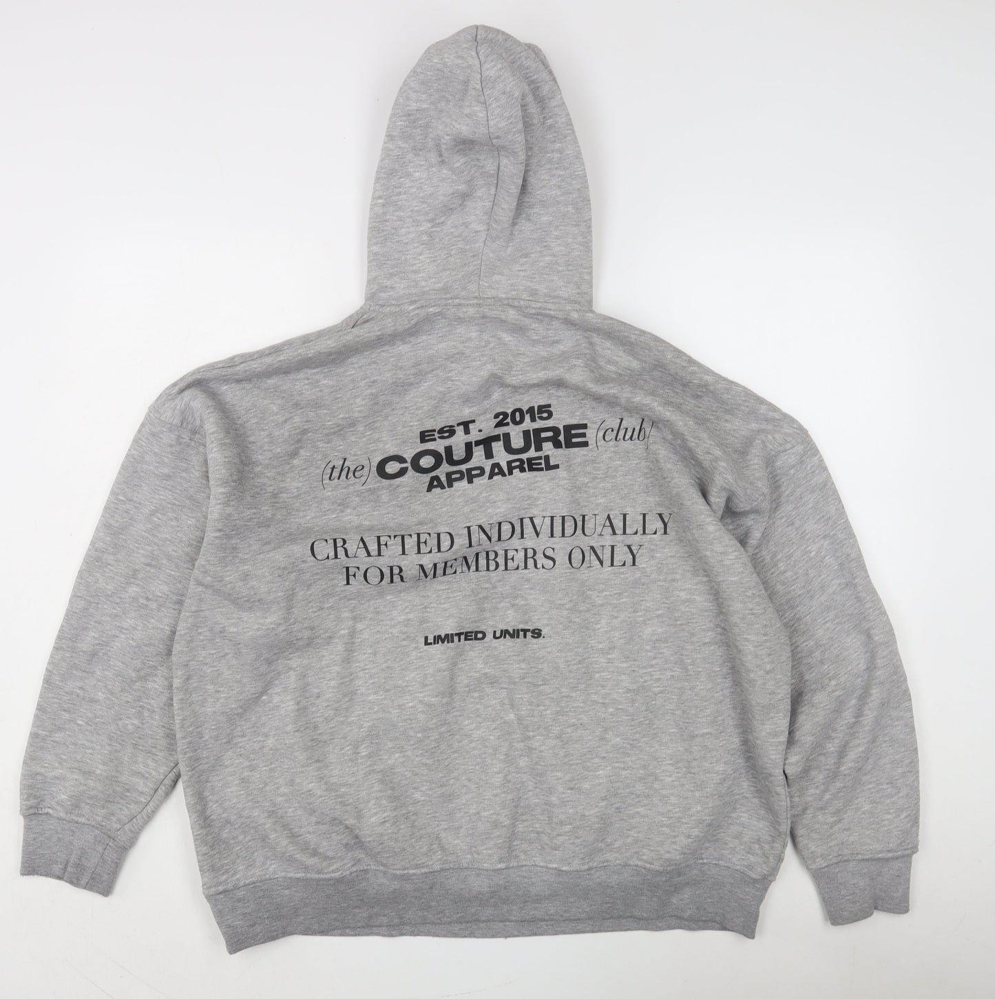 Mens UK Size S Couture Grey Pullover Hoodie