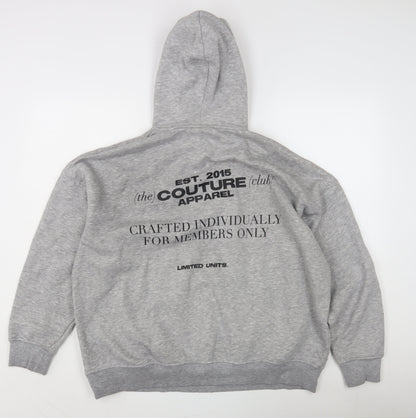 Mens UK Size S Couture Grey Pullover Hoodie