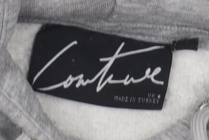 Mens UK Size S Couture Grey Pullover Hoodie