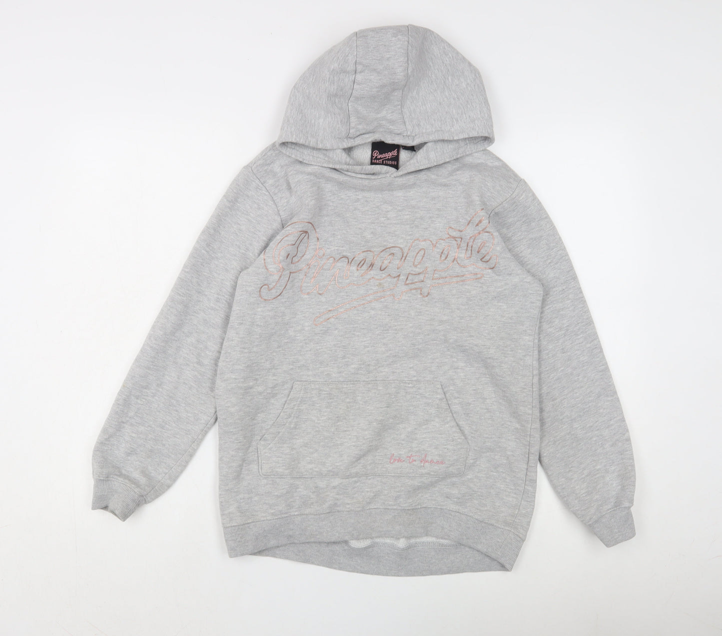 Pineapple Teens Grey Hoodie, Logo, Size 146